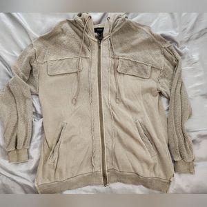 Forever 21 zip shacket, small but fits big